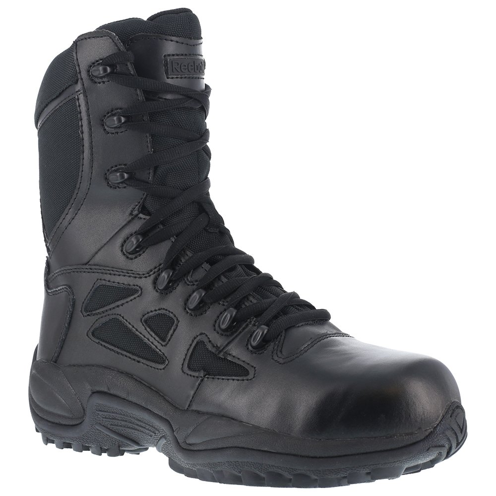 Men's Tactical Boots 15W Black - Durable Lace Up Military Combat Boots for Hiking, Work & Outdoor Adventures