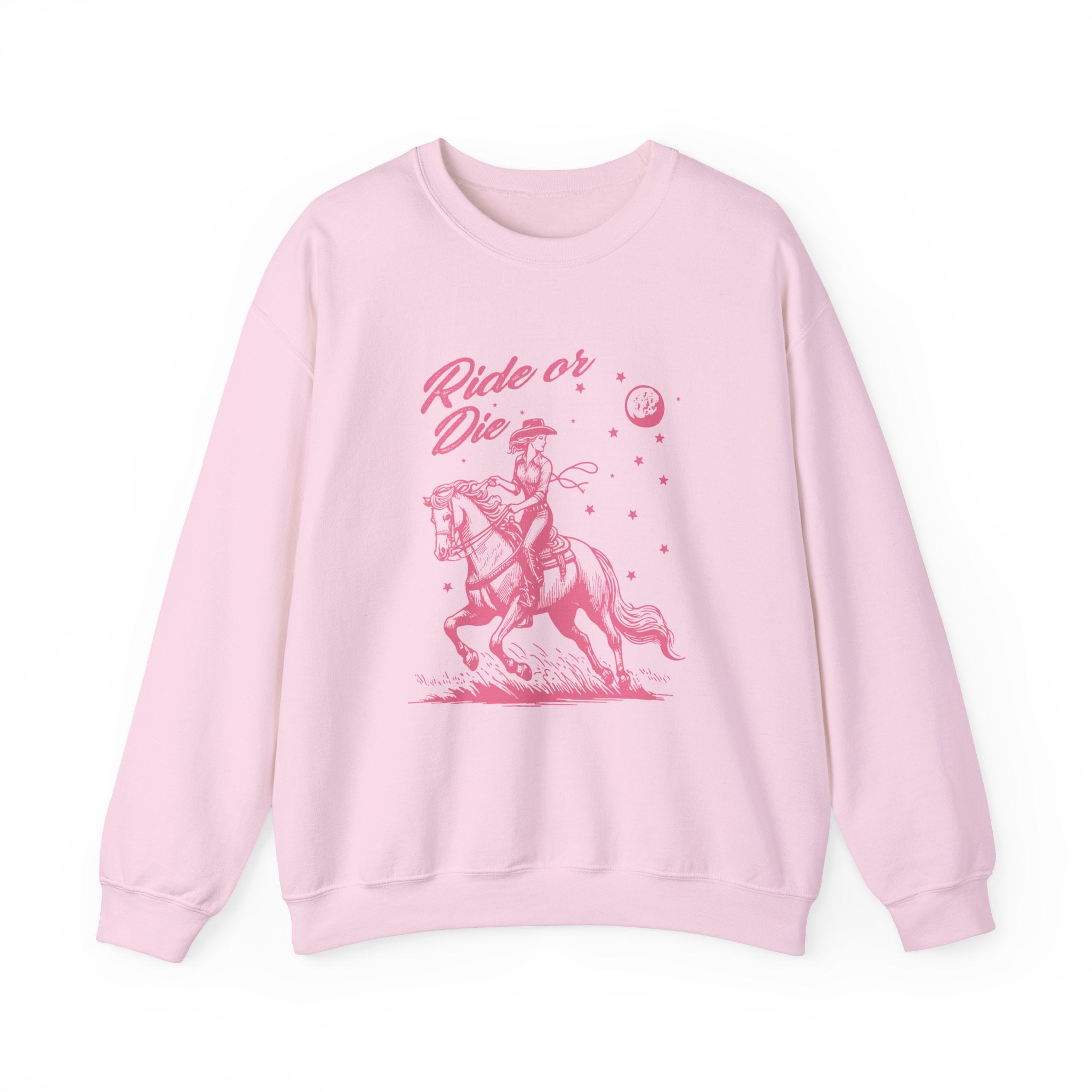 Ride Or Die Crewneck Sweatshirt - Trendy Unisex Pullover for Streetwear & Casual Outfits - Perfect for Everyday Wear, Gym, and Urban Fashion