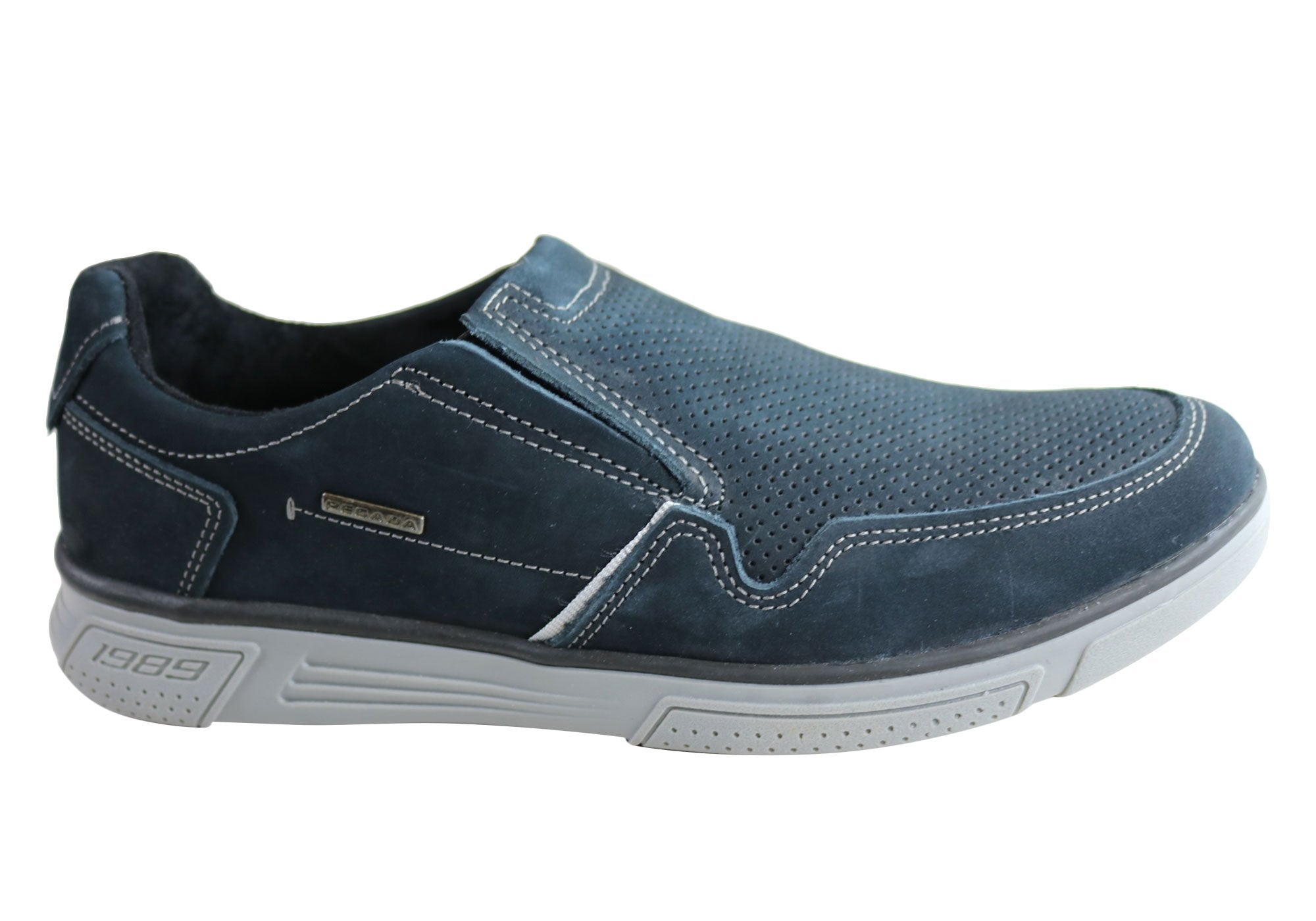 Premium Men's Leather Slip-On Loafers - Comfortable Casual Shoes Handcrafted in Brazil - Perfect for Office, Travel & Everyday Wear