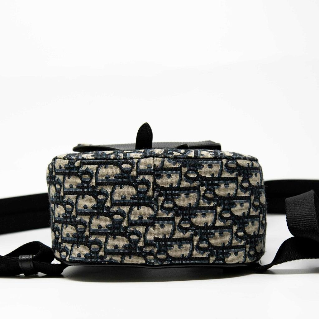 Dior Blue Oblique Mini Gallop Backpack - Luxury Designer Crossbody Bag for Women | Perfect for Travel, Work & Everyday Use