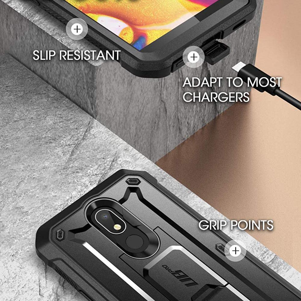 LG Aristo 4+ / Prime 2 Unicorn Beetle Pro Rugged Holster Case - Heavy Duty Protection with Kickstand (Black) - Perfect for Construction, Outdoor Work & Active Lifestyles