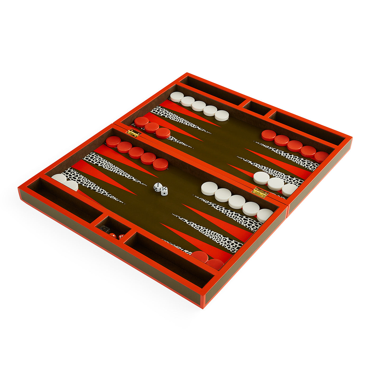 Premium Leopard Print Backgammon Board Game Set - Classic Wooden Board with Travel Case - Perfect for Family Game Nights, Travel & Gifts