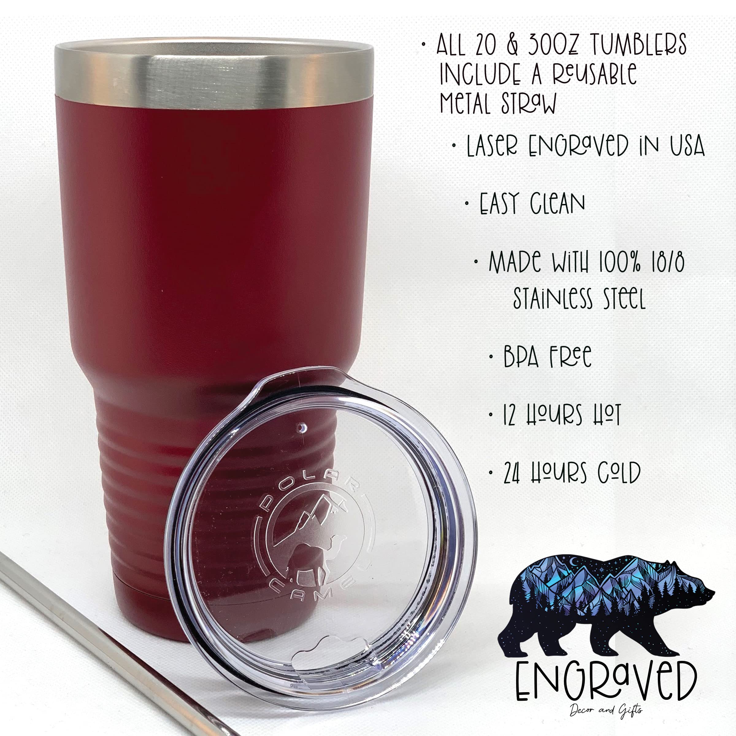 30oz & 20oz Stainless Steel Personalized Travel Mug Tumbler - 'Don't Follow Me You Won't Make It' Inspirational Quote - Perfect for Gym, Office & Outdoor Adventures