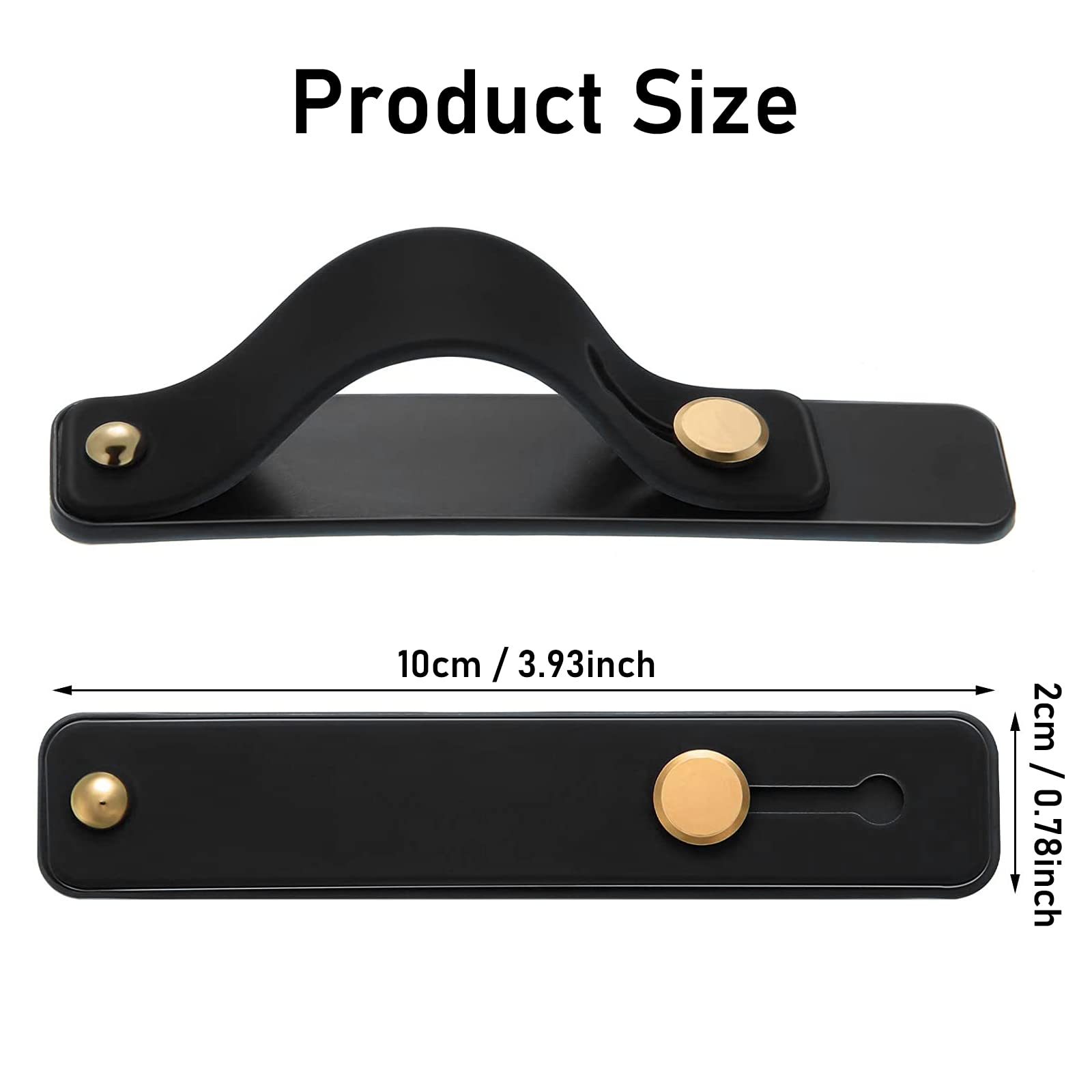 Molain Finger Phone Holder, 5-Pack Silicone Telescopic Phone Grip Strap - Ergonomic Design for Secure One-Handed Use (5 Colors) - Perfect for Commuting, Gym Workouts & Social Media Streaming