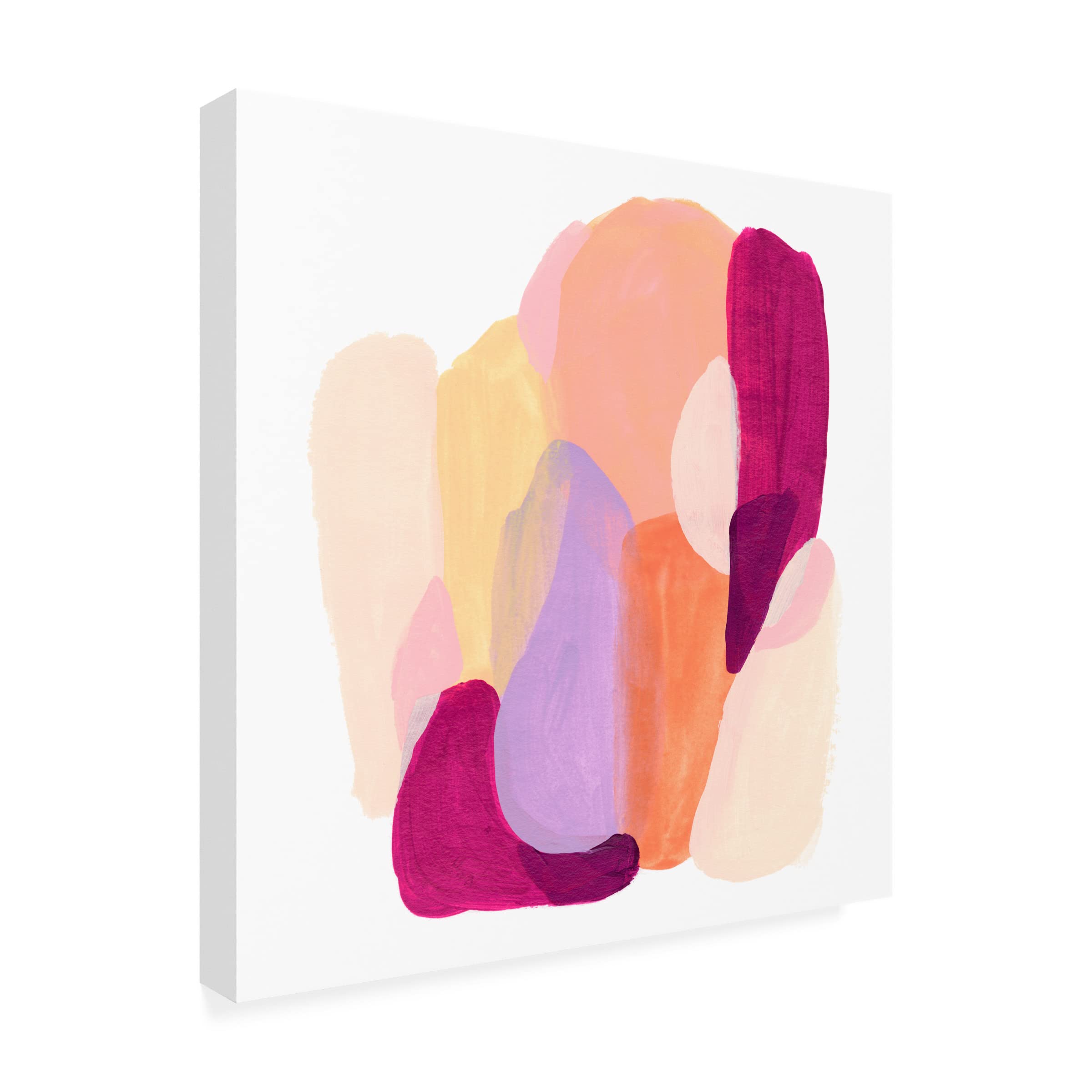 Trademark Fine Art 'Piquant Forms I' Canvas Wall Art by June Erica Vess - Modern Abstract Painting for Living Room, Bedroom & Office Decor