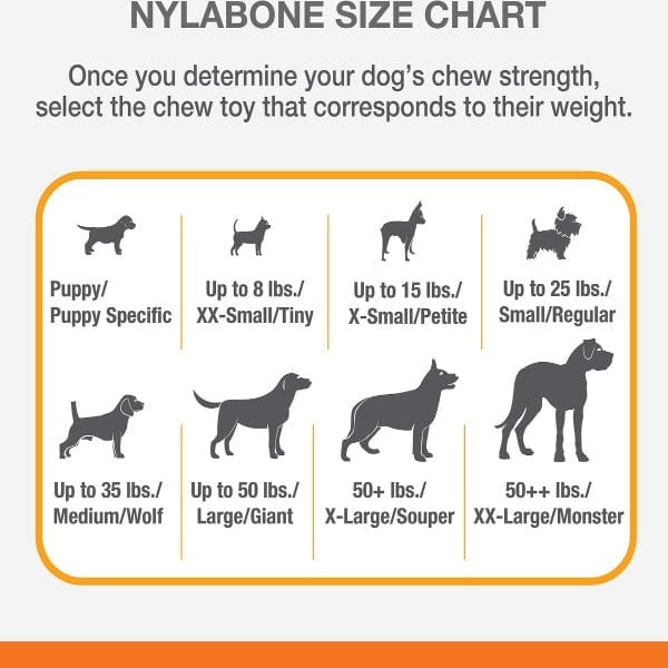 Nylabone Durachew Big Chew Beef Bone Original - Durable Dog Chew Toy for Aggressive Chewers, Promotes Dental Health - Perfect for Large Dogs, Puppy Teething & Long-Lasting Playtime