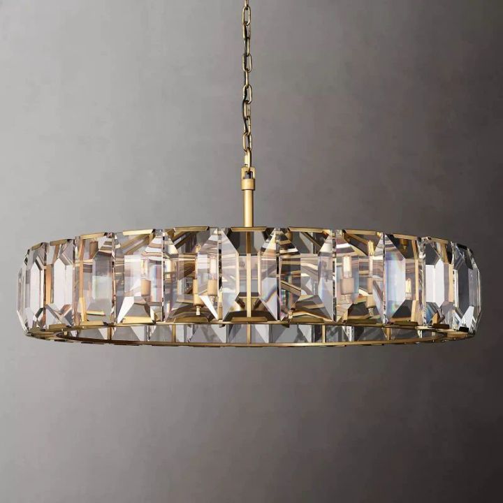 Aubrey Crystal Round Chandelier 60