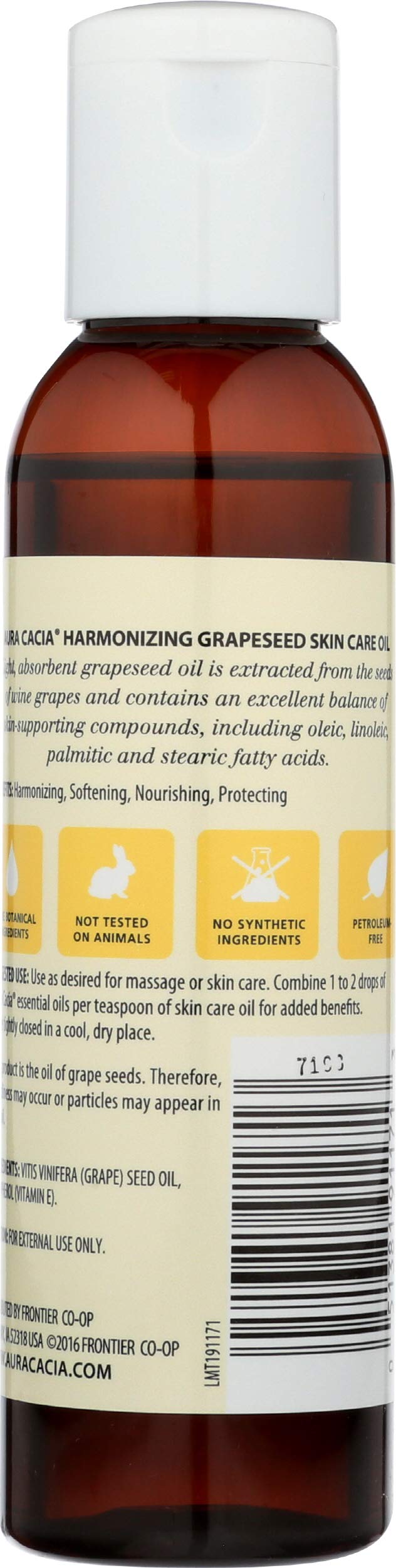 Aura Cacia Grapeseed Oil for Skincare - 100% Pure & Natural Moisturizer for Face, Body & Hair - Perfect for Massage, Aromatherapy & DIY Beauty Recipes