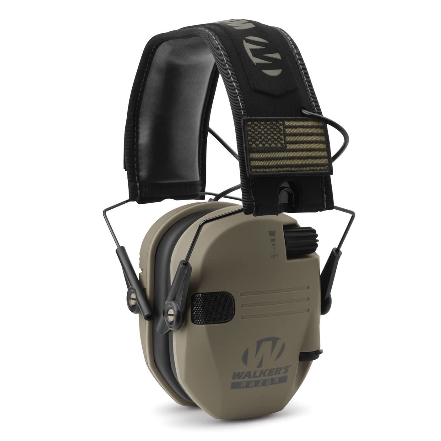 Walker's Razor Slim Electronic Shooting Earmuffs 2-Pack - Noise Cancelling Hearing Protection with Walkie Talkie & OTG Glasses - Perfect for Hunting, Shooting Range & Outdoor Activities