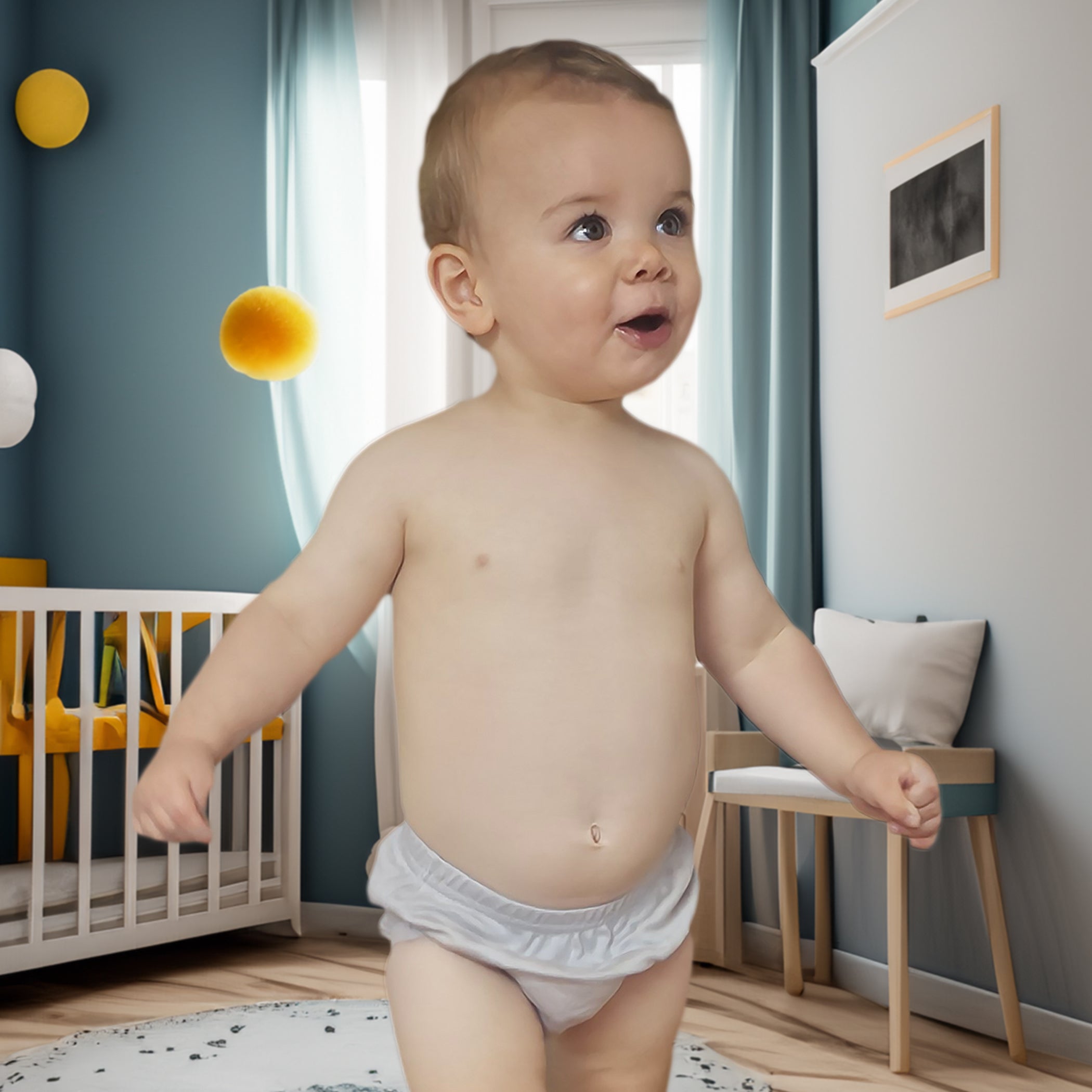 Bilbi Training Pants for Toddlers - Soft Breathable Grey Pull-Up Underwear for Potty Training | Daytime & Nighttime Use