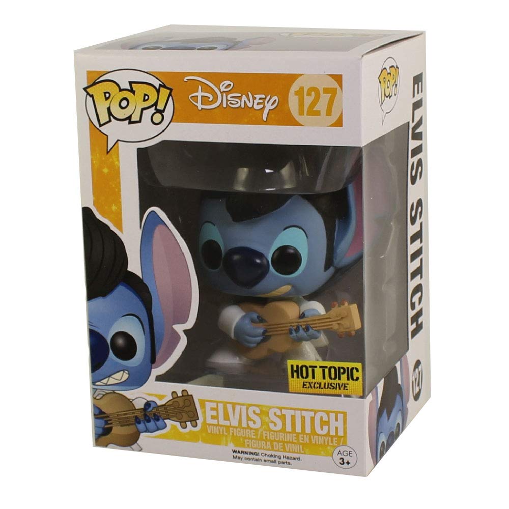 Funko Pop! Disney Elvis Stitch Exclusive #127 - Limited Edition Collectible Vinyl Figure for Disney Fans & Pop Culture Enthusiasts | Perfect for Home Decor, Gift Giving, and Disney Collections