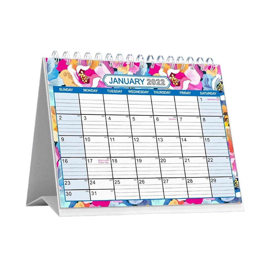 2021-2022 Standing Desk Calendar - Monthly Flip Planner with Stylish Design | Perfect Office Organizer for Productivity & Time Management | Ideal for Home Office, Work Desk & Gift Giving