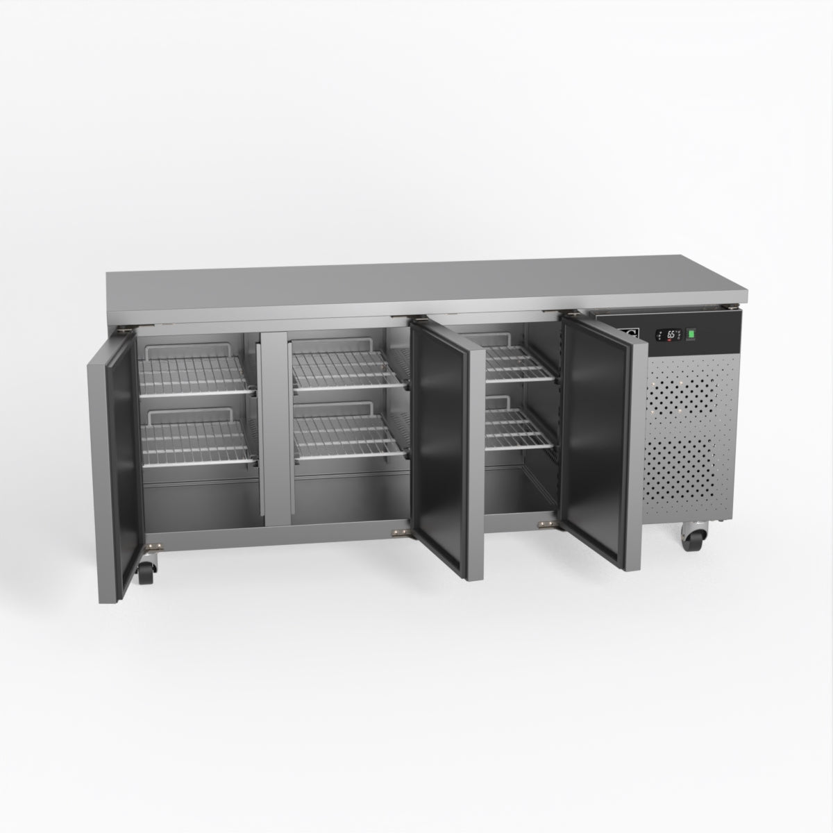AG SLX3100TN 600mm Depth Three-Door Commercial Worktop Fridge - Ideal for Restaurants, Cafes & Catering Businesses