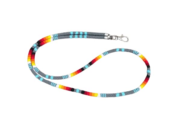 Handmade Native American Beaded Lanyard - Stylish Badge Holder for Women, Teachers & Nurses - Adjustable ID Card Holder for Work, School & Healthcare Professionals