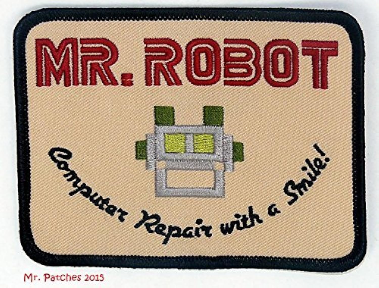 MR Robot Fsociety TV Show Embroidery Patch - Halloween Costume Badge - Easy Iron On for Jackets, Hats & Backpacks - Perfect for Cosplay, DIY Crafts & Fan Merchandise