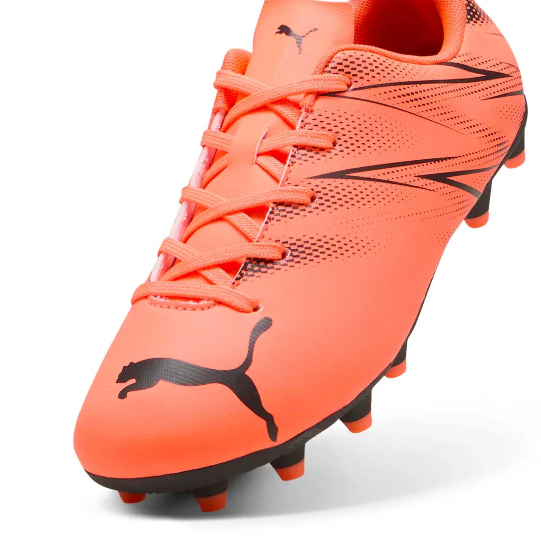Puma Junior Attacanto FG/MG Soccer Cleats for Boys & Girls - Lightweight Football Shoes for Firm & Artificial Grass - Perfect for Youth Soccer Matches & Training