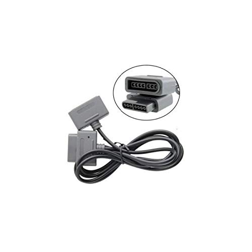 3M Super Nintendo SNES Controller Extension Cable - Compatible with SNES, Super Famicom & Supernes Game Console - Perfect for Gaming Setup & Multiplayer Sessions