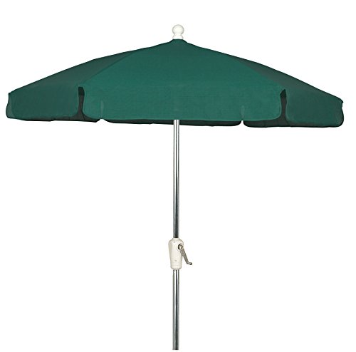 Forest Green with Bright Aluminum Pole