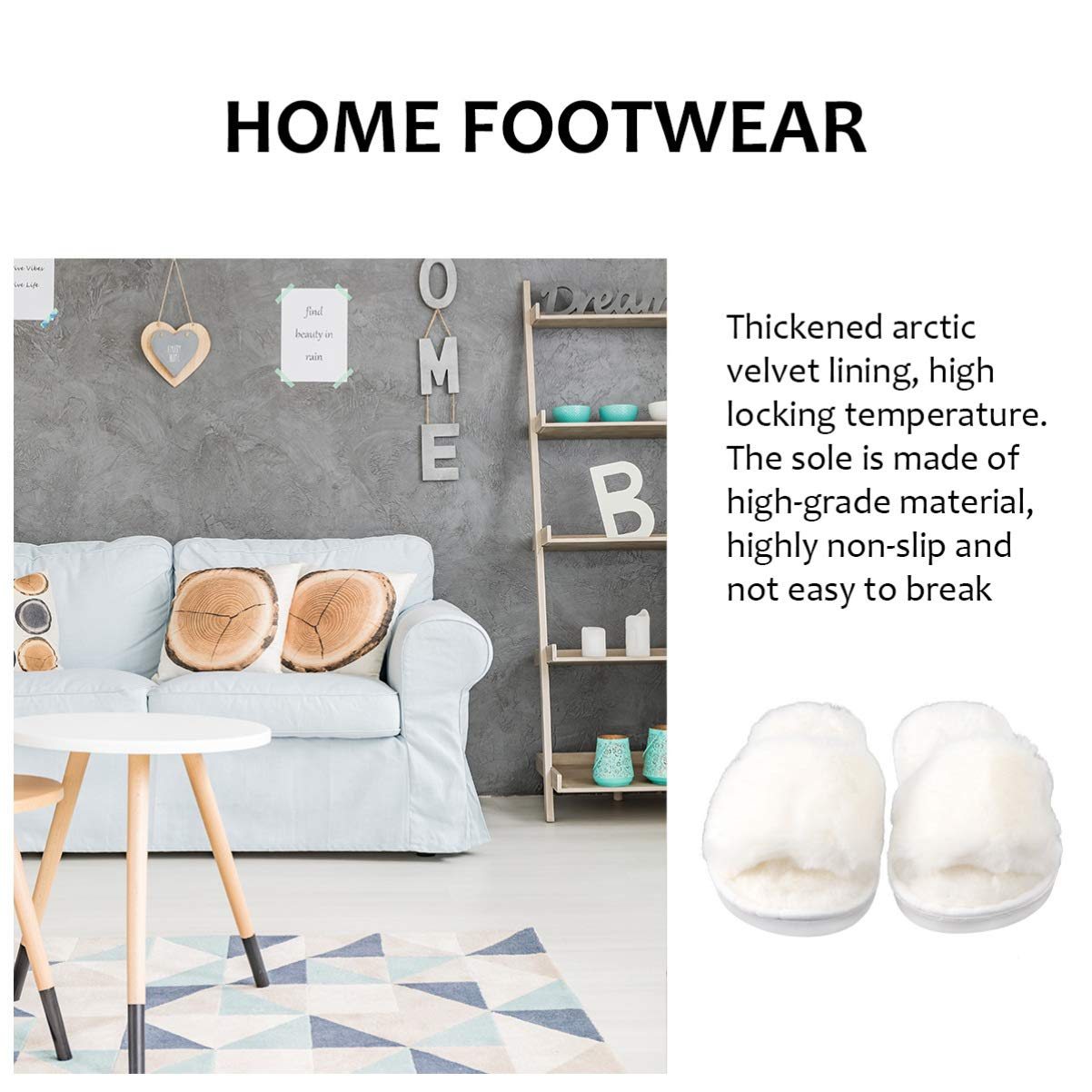 Kids Plush Open-Toe Slippers - Cozy Winter House Shoes for Boys & Girls | Christmas Couple Fuzzy Slippers for Indoor/Outdoor Use | Warm & Comfortable Home Footwear for Holidays, Gifts & Daily Wear