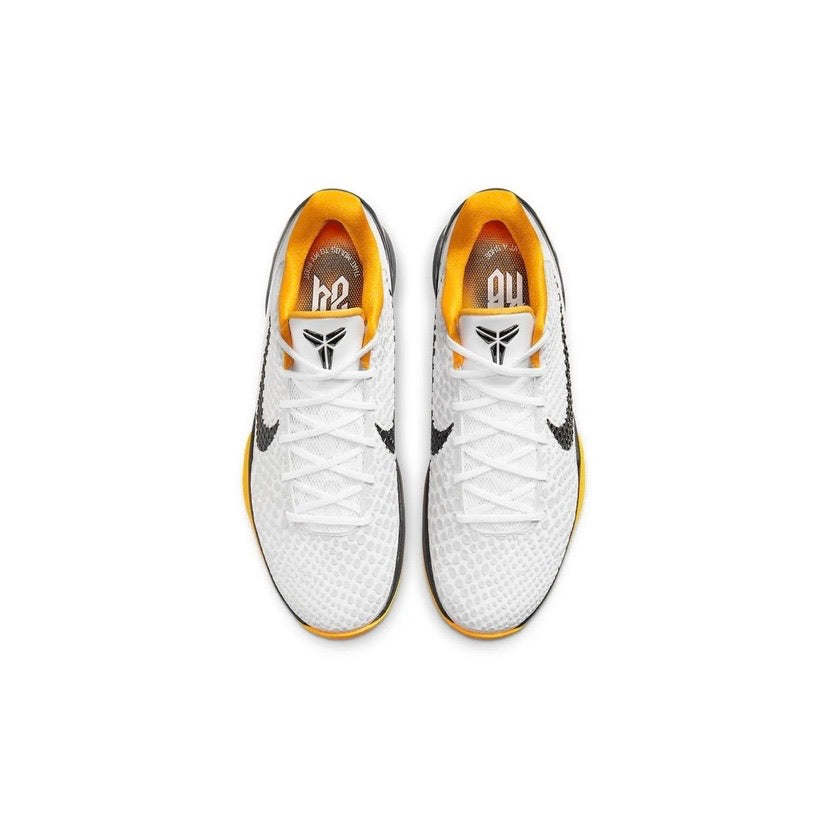 Nike Kobe 6 Protro Playoff Basketball Shoes - White Del Sol Colorway | High-Performance Court Sneakers for Men's Basketball Games & Training