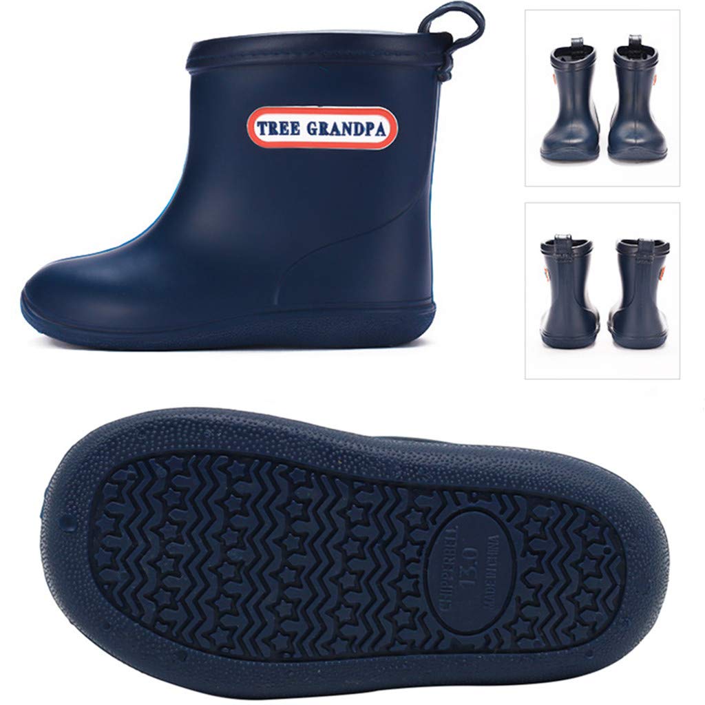 **Toddler Rain Boots for Boys & Girls - Lightweight Waterproof Baby Rain Boots with Easy On/Off Design - Perfect for Puddles, Outdoor Play & Rainy Days**