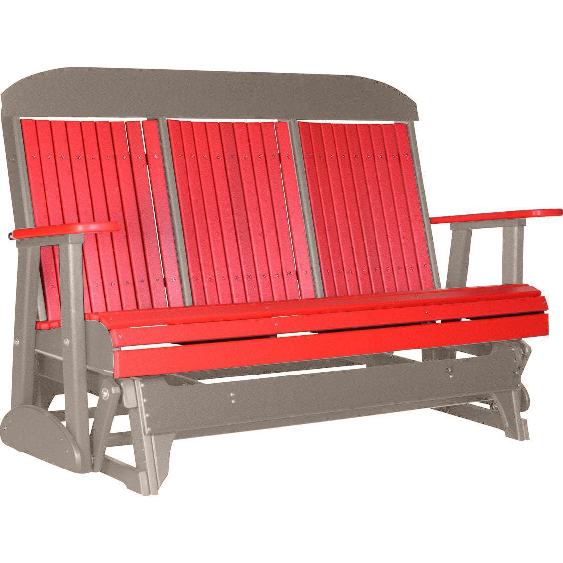 Red on Weatherwood