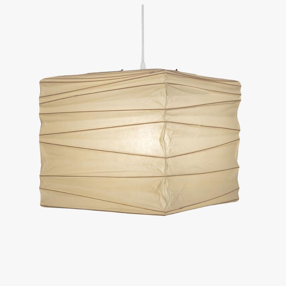 Ayla Modern Paper Cube Pendant Light - Stylish Hanging Lamp for Living Room, Bedroom, or Dining Room Decor