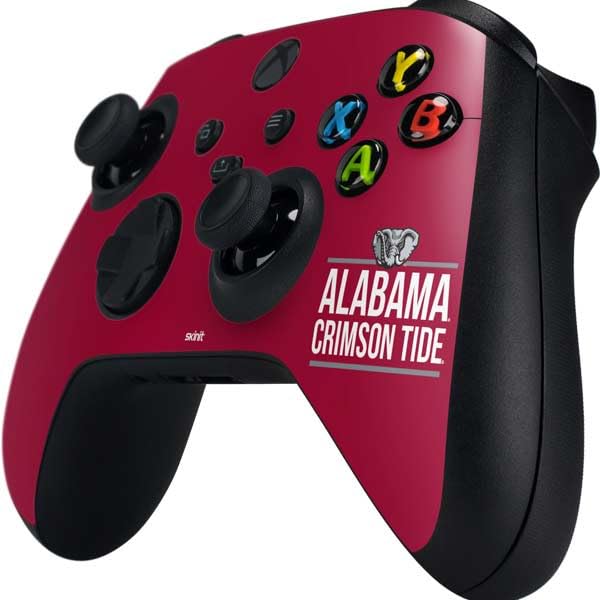 Official University of Alabama Crimson Tide Gaming Skin for Xbox Series X Controller - Custom Decal Sticker | Durable Protection for Gamers & Perfect Gift for Alabama Fans