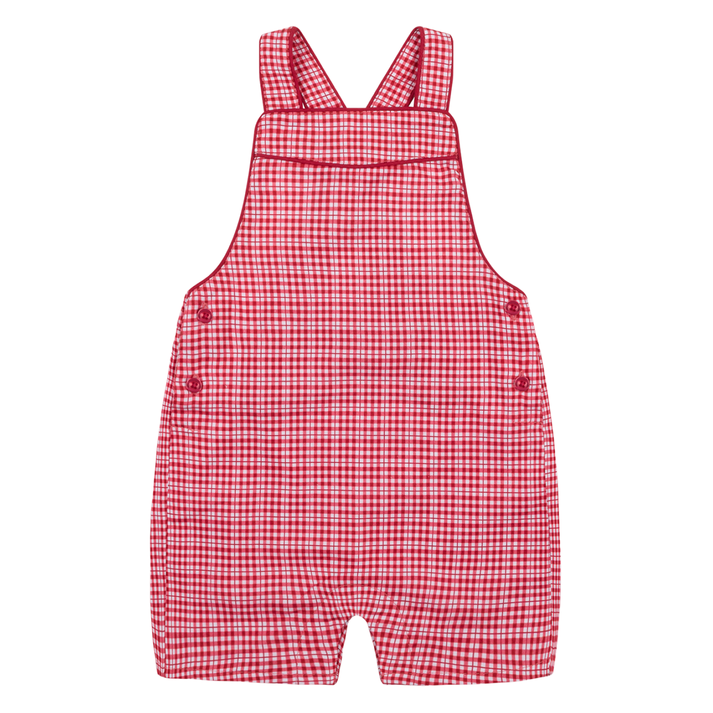 Baby Poppy Gingham Short Overalls for Girls - Cute & Comfortable Summer Romper - Perfect for Playdates, Picnics & Outdoor Adventures