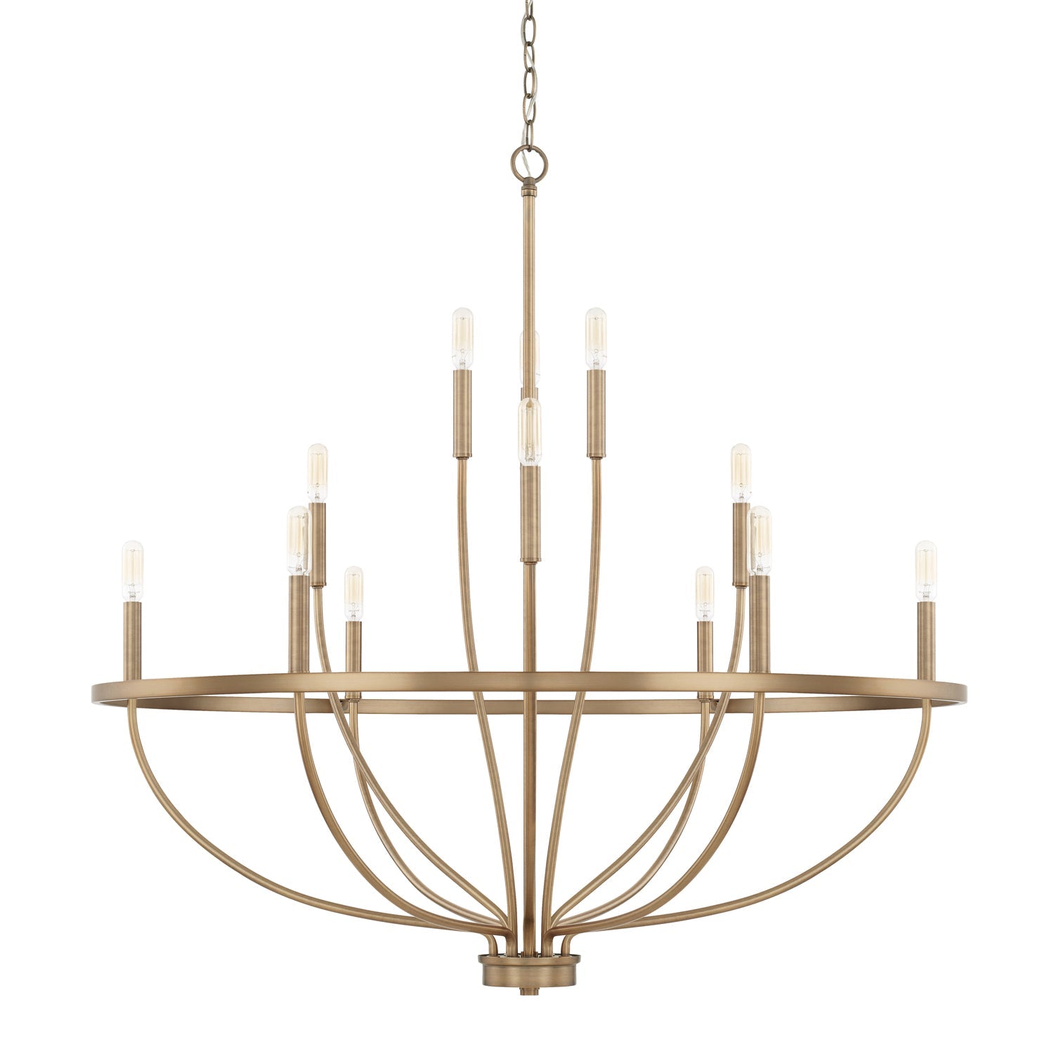 Capital Lighting 12-Light Chandelier - Elegant Crystal Ceiling Light Fixture for Dining Room, Living Room & Bedroom | Modern Home Decor Lighting