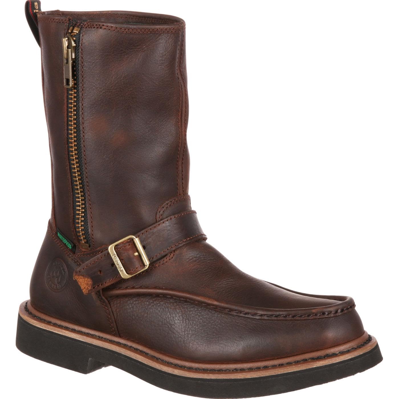 Georgia Boot Men's G4124 Wellington Work Shoe - Waterproof Steel Toe Work Boots for Construction & Outdoor Jobs - Durable Safety Footwear for Heavy Duty Work
