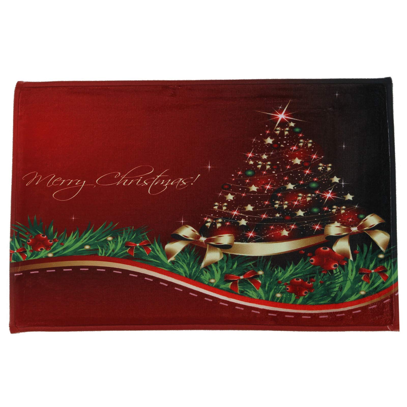 Funny Merry Christmas Indoor Doormat 40x60cm - Non-Slip Holiday Welcome Mat for Front Door, Cozy Home Decor & Festive Floor Carpet - Perfect for Living Room, Bedroom or Apartment Entrance