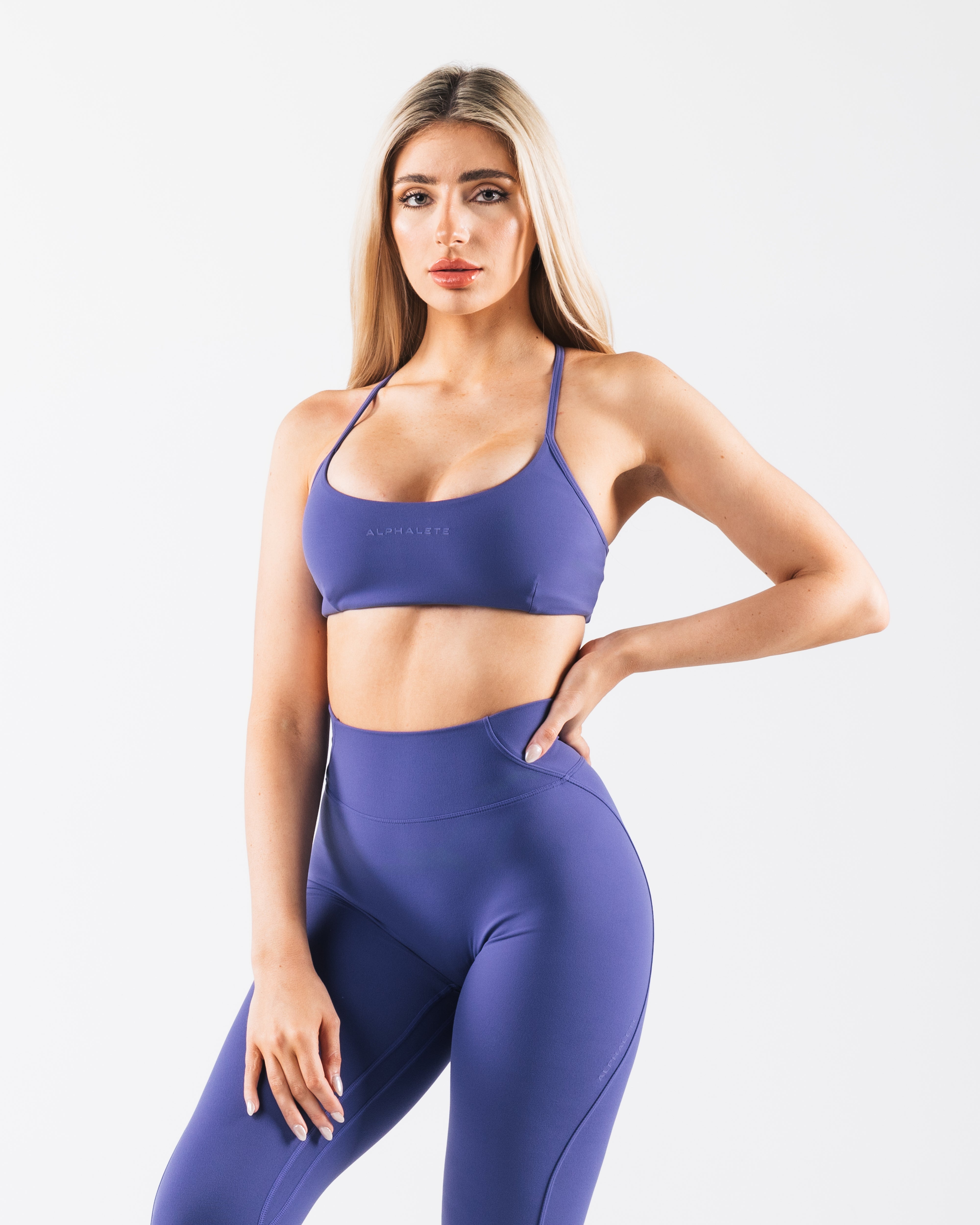 Aura 3 Strap Comfort Bra - Wireless Support for Women - Arctic Sky Blue - Perfect for Yoga, Workouts & Everyday Wear