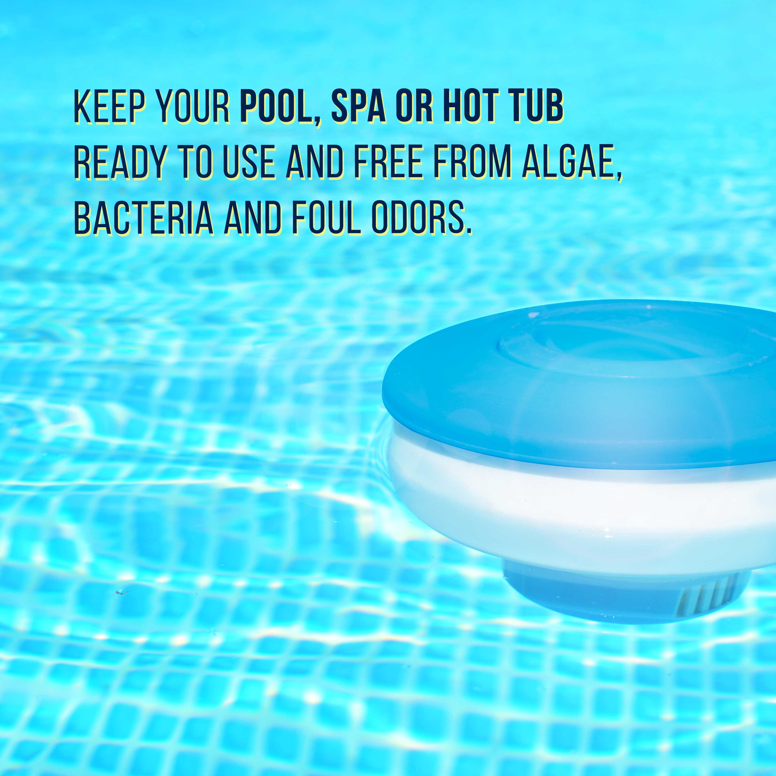 U.S. Pool Supply® Floating Chlorine Tablet Dispenser - 7 Inch Collapsible Chemical Dispenser for Swimming Pools | Perfect for Inground & Above Ground Pools, Spas & Hot Tubs