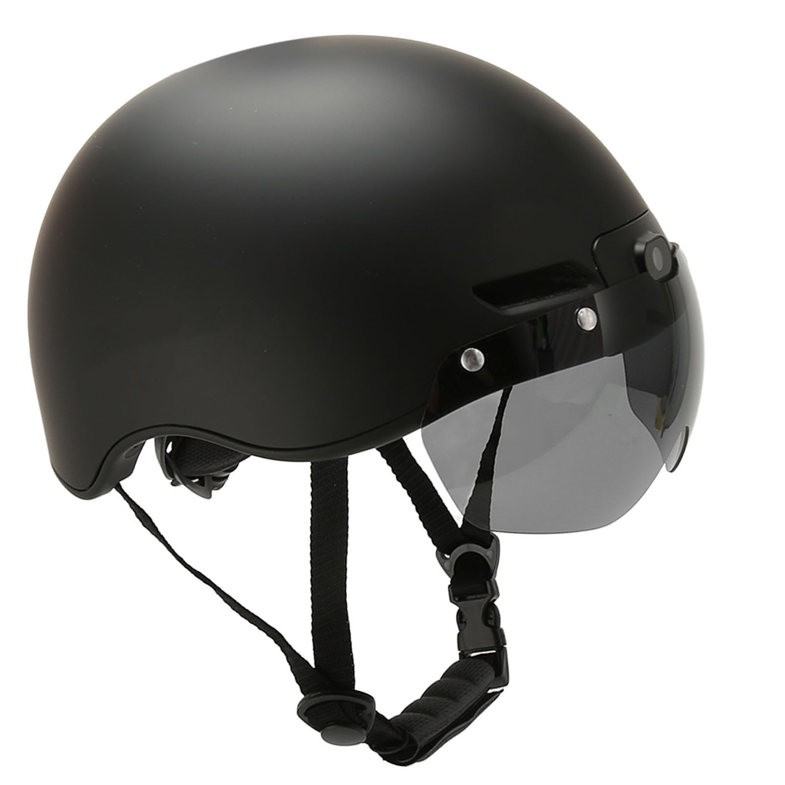 V6PRO Smart Bike Helmet for Adults - 4K 30fps Cycling Camera with 130° Wide Angle, Loop Recording & WiFi APP Control - Includes Magnetic Anti-UV Glasses - Ideal for Road Cycling, Mountain Biking & Commuting Safety Gear