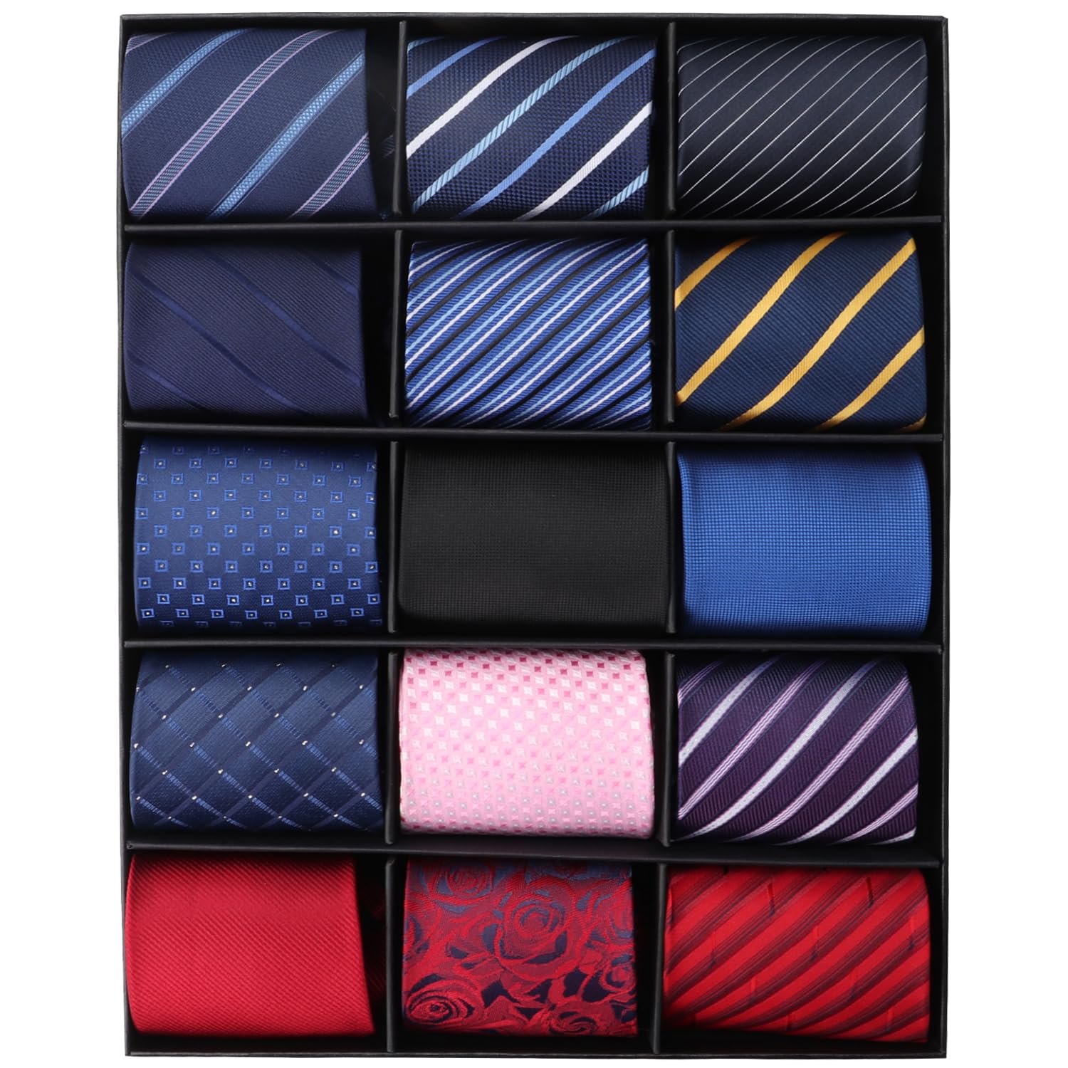 Premium Men's Classic Neck Ties - Elegant Woven Jacquard Silk Tie for Business, Wedding & Formal Occasions - Perfect for Office, Party & Suit Attire