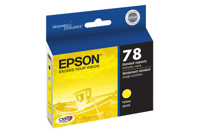 Epson T078420 Artisan 50 Yellow Ink Cartridge (78) - High-Quality Replacement Ink for Epson Printers, Perfect for Home Office Printing, Photo Printing, and Creative Projects
