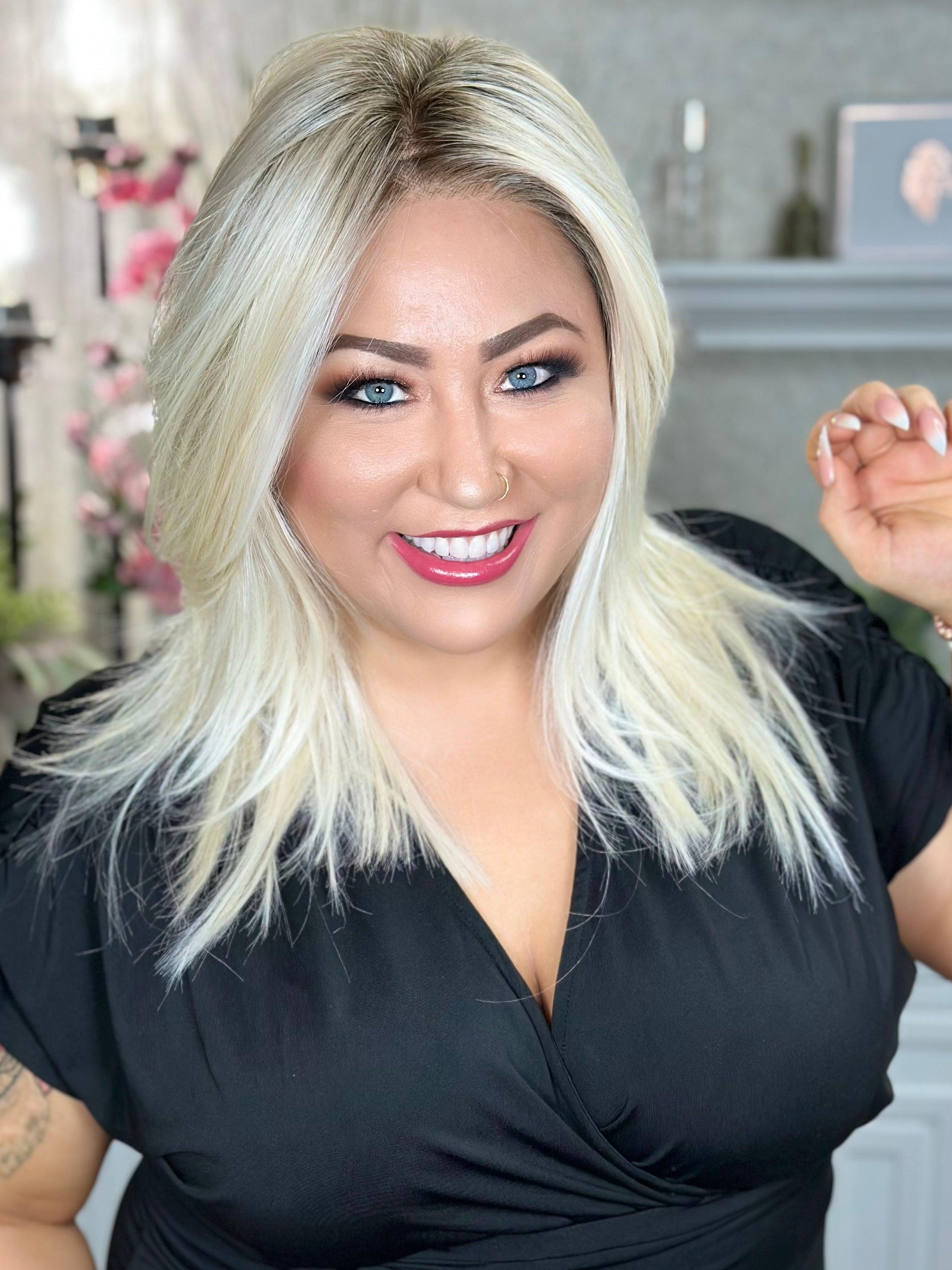 Hollywood Blonde Wig - INFINITE LOVE Premium Synthetic Hair for Cosplay, Halloween & Costume Parties - Perfect for Movie Nights, Themed Events & Role Playing