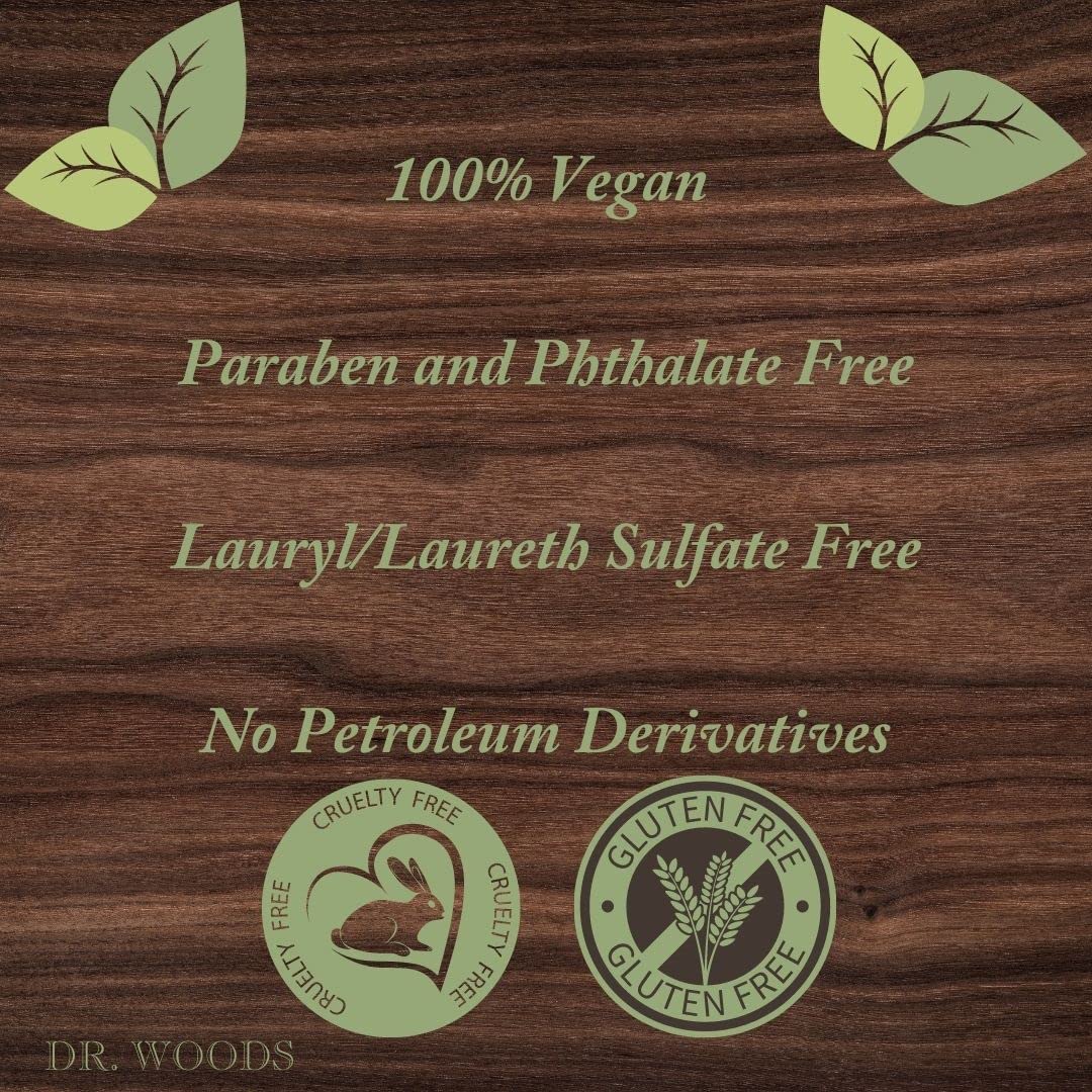 Dr. Woods Black Coconut Papaya Shea Butter Body Wash - 2oz Travel Size | Moisturizing Natural Soap for Dry Skin | Perfect for Gym, Travel & On-the-Go Use