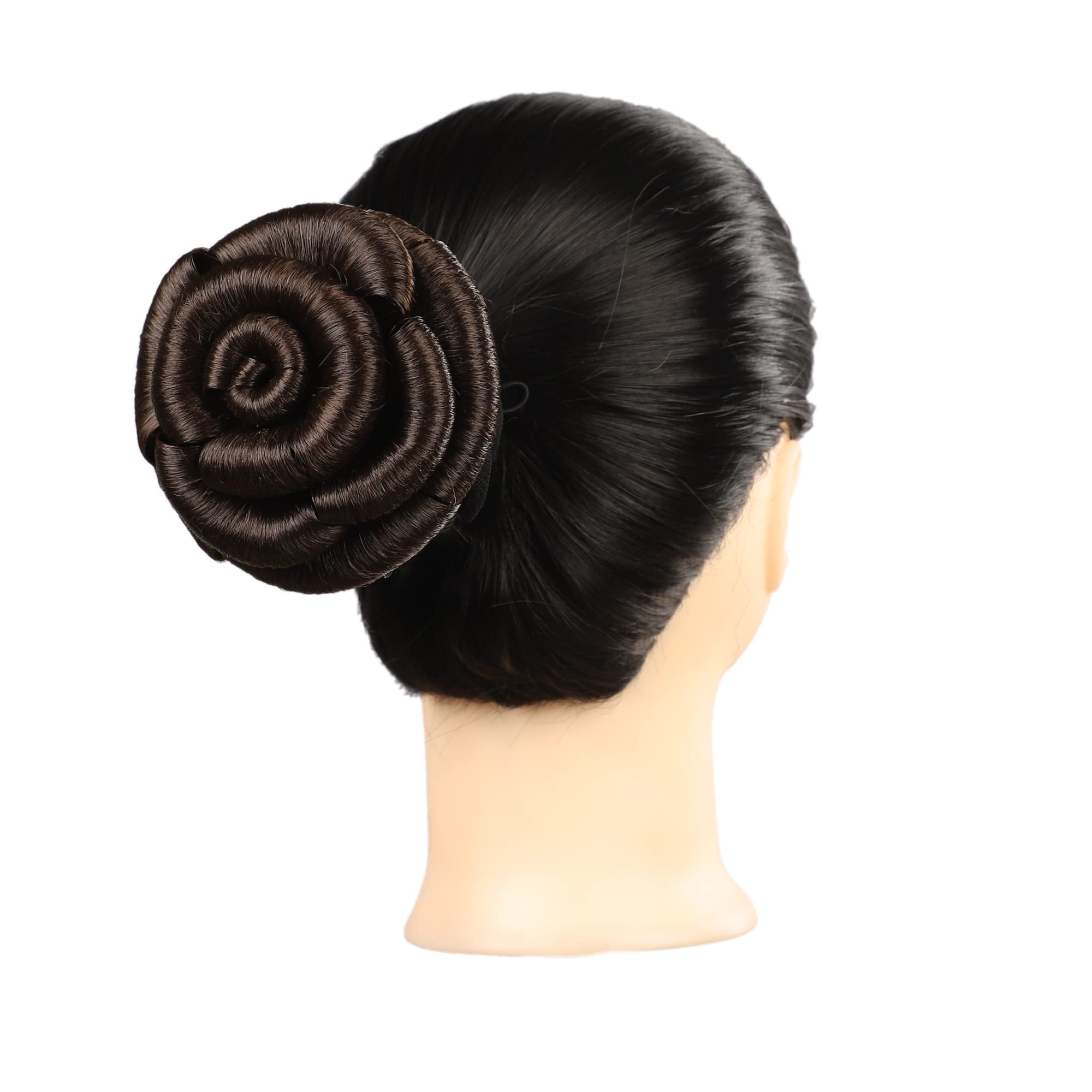 Natural Juda Hair Bun for Women - Brown Hair Styling Accessories for Daily & Party Use