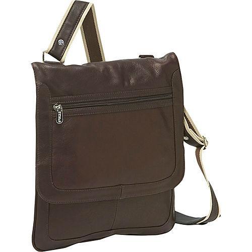 Genuine Leather Small Vertical Messenger Bag for Men & Women - Stylish Crossbody Shoulder Bag for Work, Travel & Everyday Use