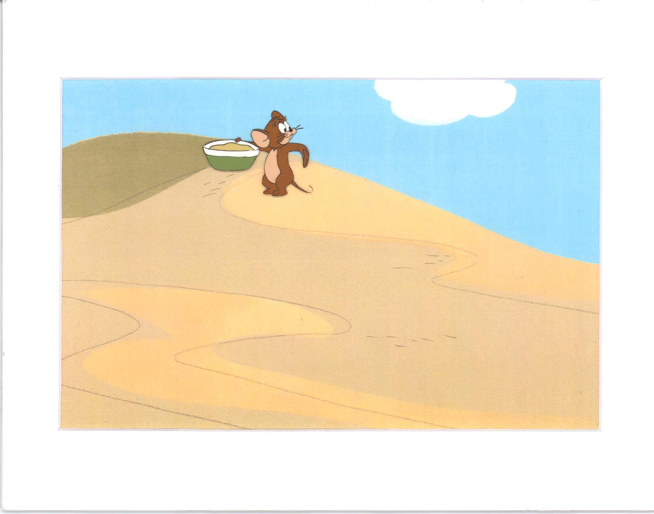 Original Tom and Jerry Animation Cel from Filmation 1980-1982 - Rare Collectible Artwork - Perfect for Vintage Cartoon Fans & Animation Collectors - Display in Home Theater or Office Decor