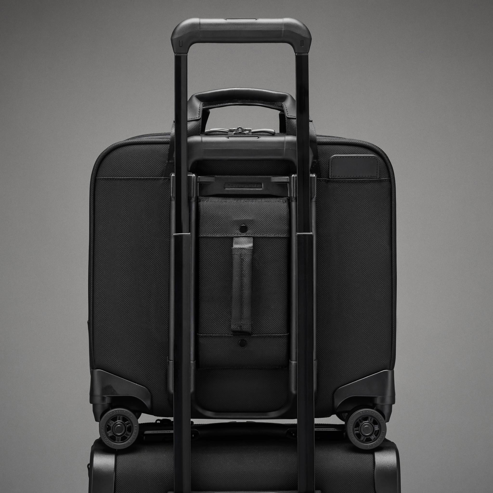 Briggs & Riley @Work 2.0 Medium Spinner Carry-On Briefcase - Durable Business Luggage for Travel & Office Commute - Perfect for Airplane Cabin & Professional Work Trips