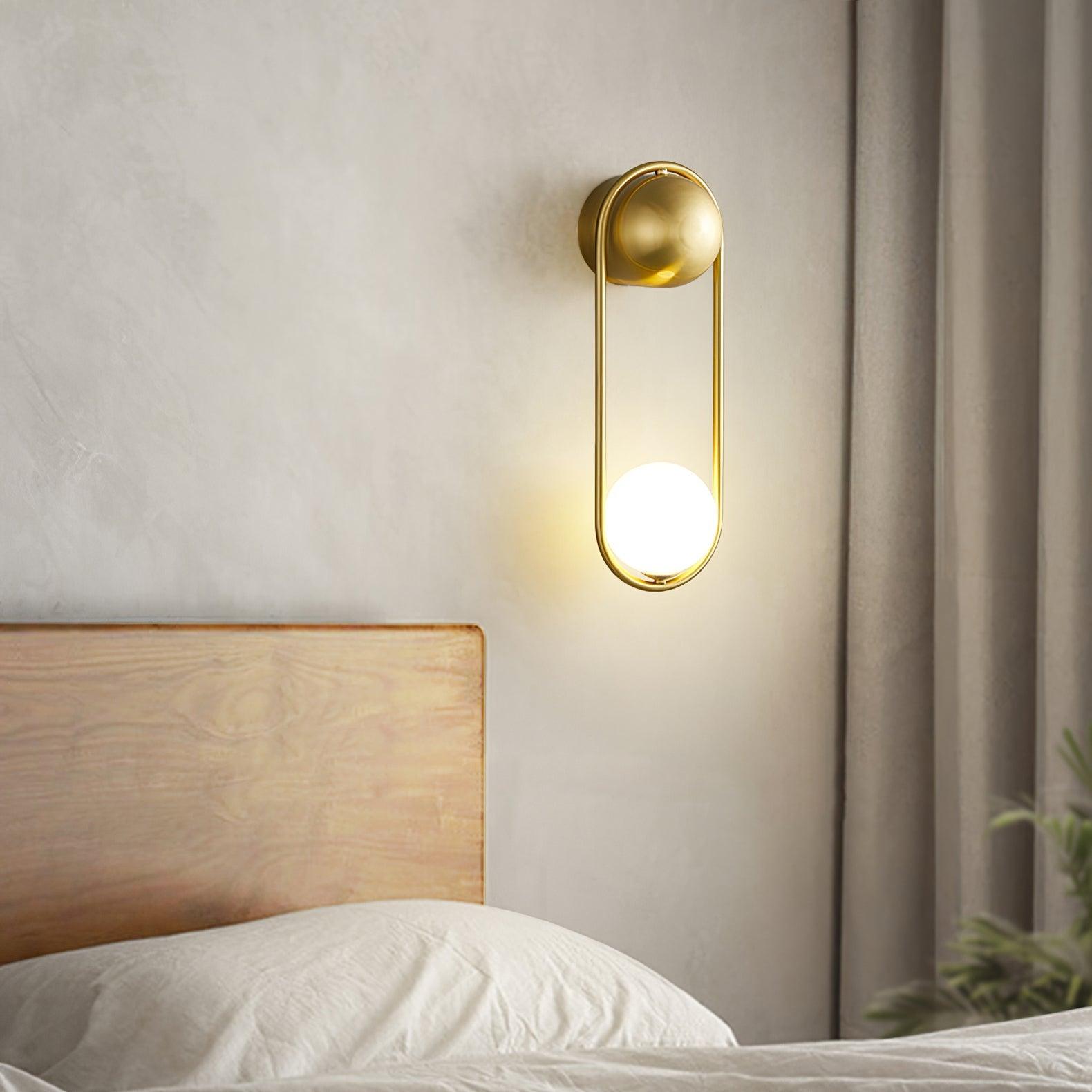 Mila Modern LED Wall Lamp - Dimmable Bedroom Light Fixture for Living Room, Hallway & Office - Energy Efficient Sconce Lighting with Adjustable Brightness
