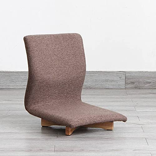 Ergonomic Japanese Floor Chair with Swivel Base - Zaisu Tatami Chair for Back Support | Legless Design Perfect for Meditation, Reading & Gaming | Comfortable Seating for Living Room, Balcony & Small Spaces