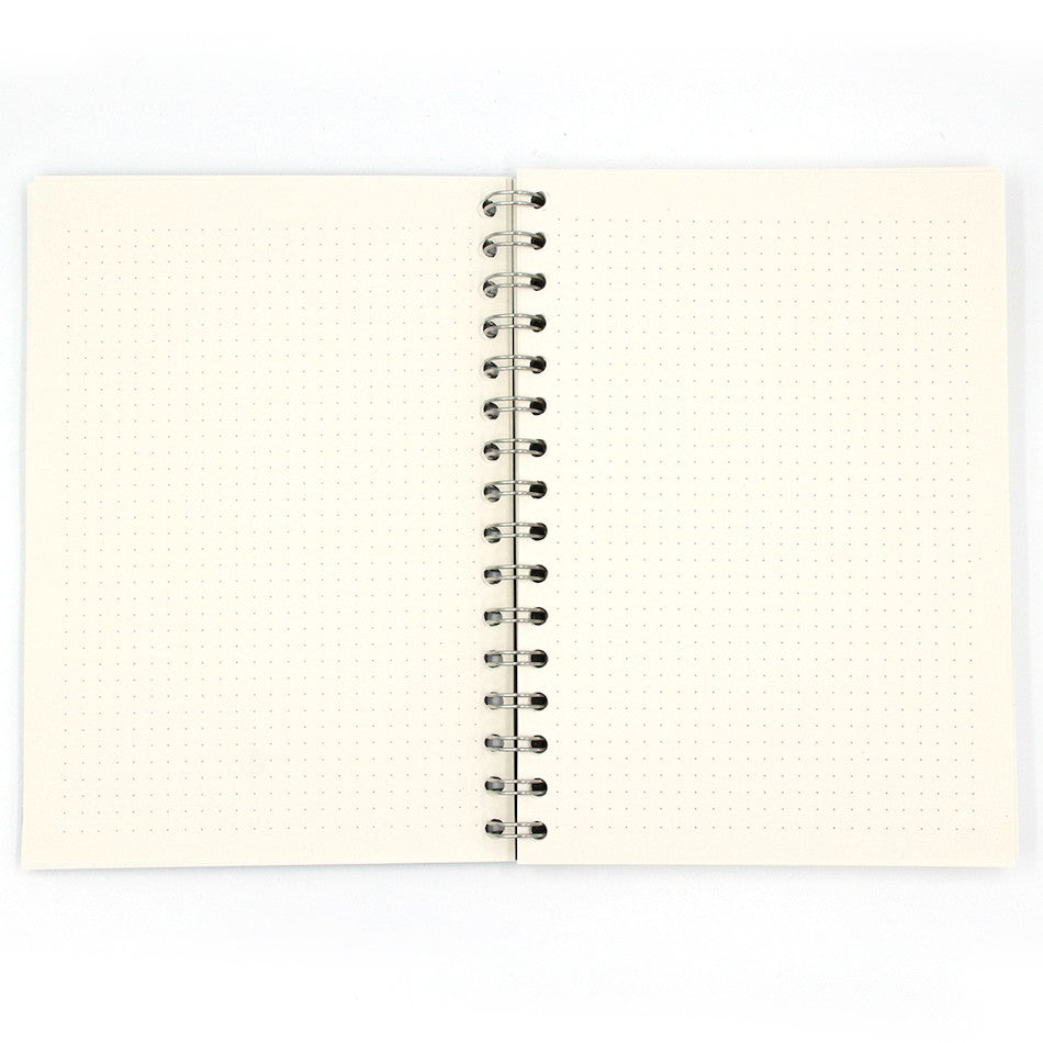 Premium Coffeenotes Medio Wiro Notebook - Aubergine Tweed Cover, Spiral Bound Journal for Writing, Sketching & Note Taking - Perfect for Office, School & Creative Projects
