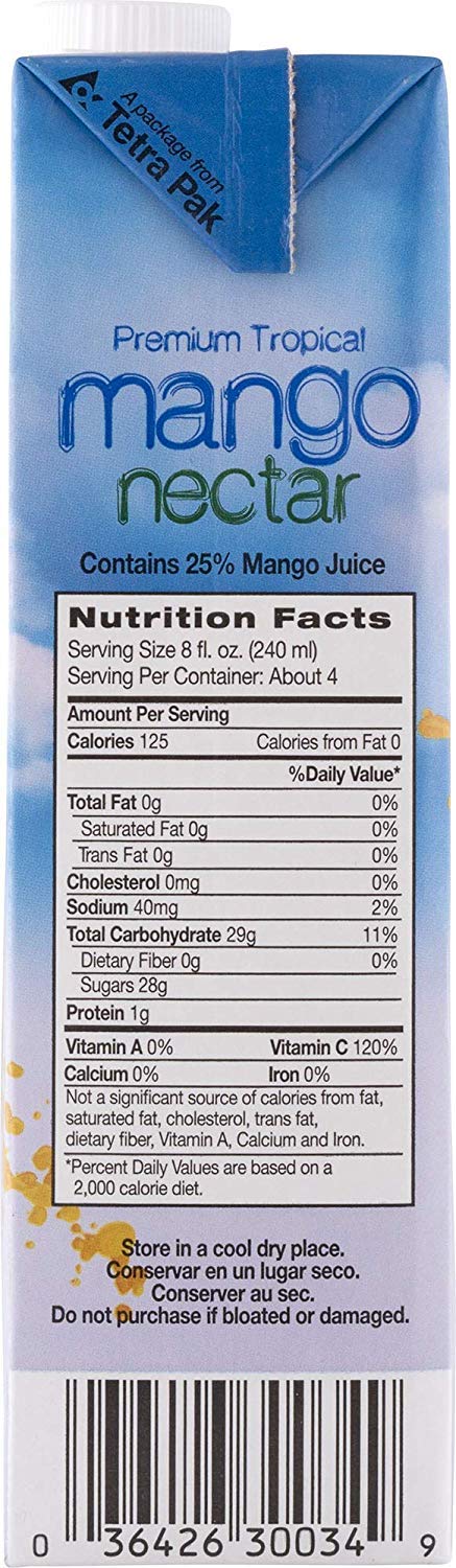 Premium Tropical Mango Juice Nectar - 2 Pack | 100% Natural Fruit Drink | Perfect for Breakfast, Smoothies & Healthy Snacks