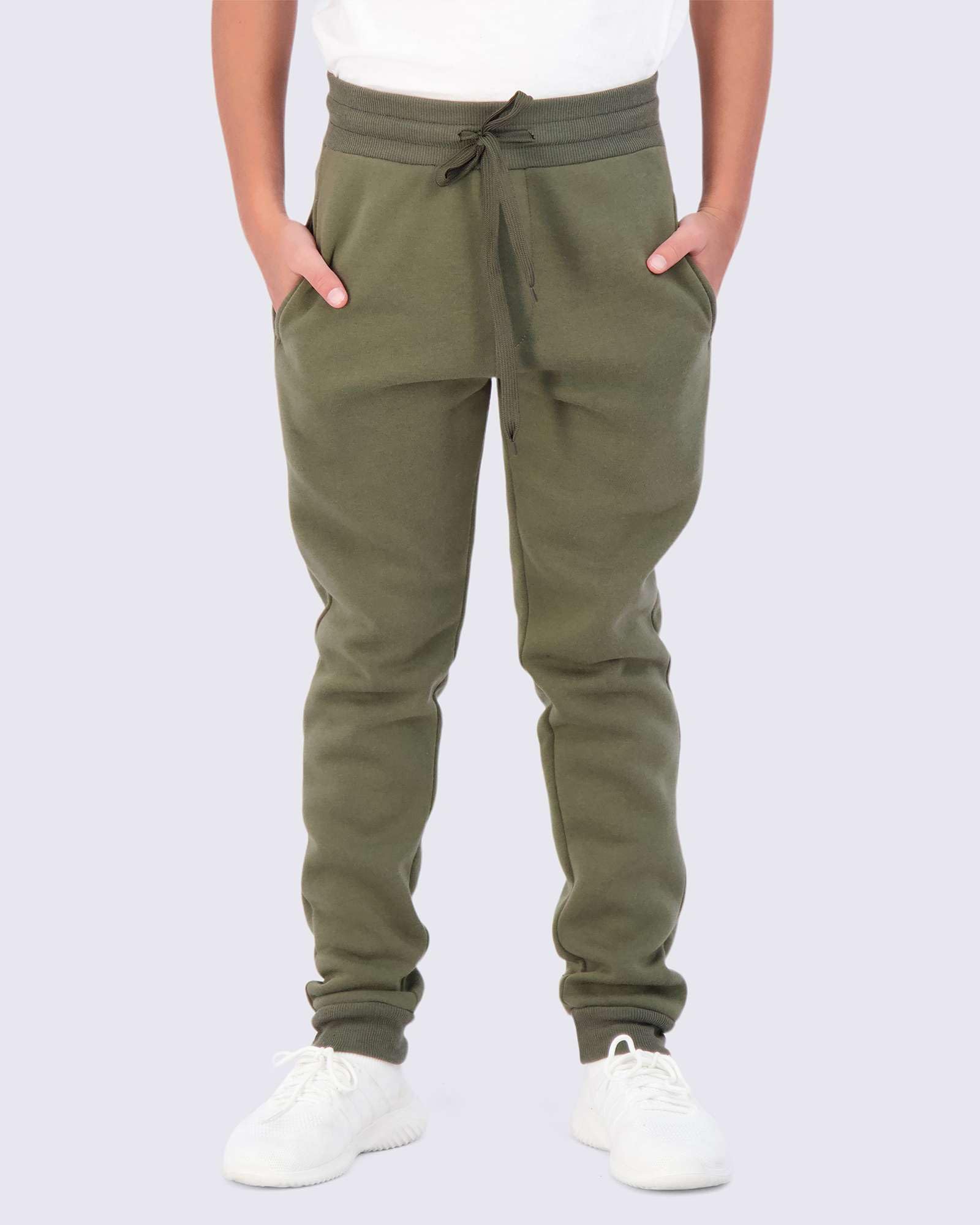 Real Essentials 3 Pack Boys Cotton Active Fleece Jogger Sweatpants - Soft Comfortable Athletic Pants for Kids, Toddler & Youth - Perfect for School, Playground & Outdoor Activities