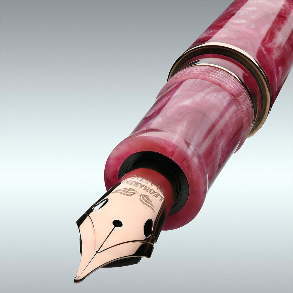 Leonardo Momento Zero Grande 2.0 Limited Edition Fountain Pen (2025) - The Power of Flower Design, 6mm Stainless Steel Nib - Perfect for Calligraphy, Journaling & Signature Writing