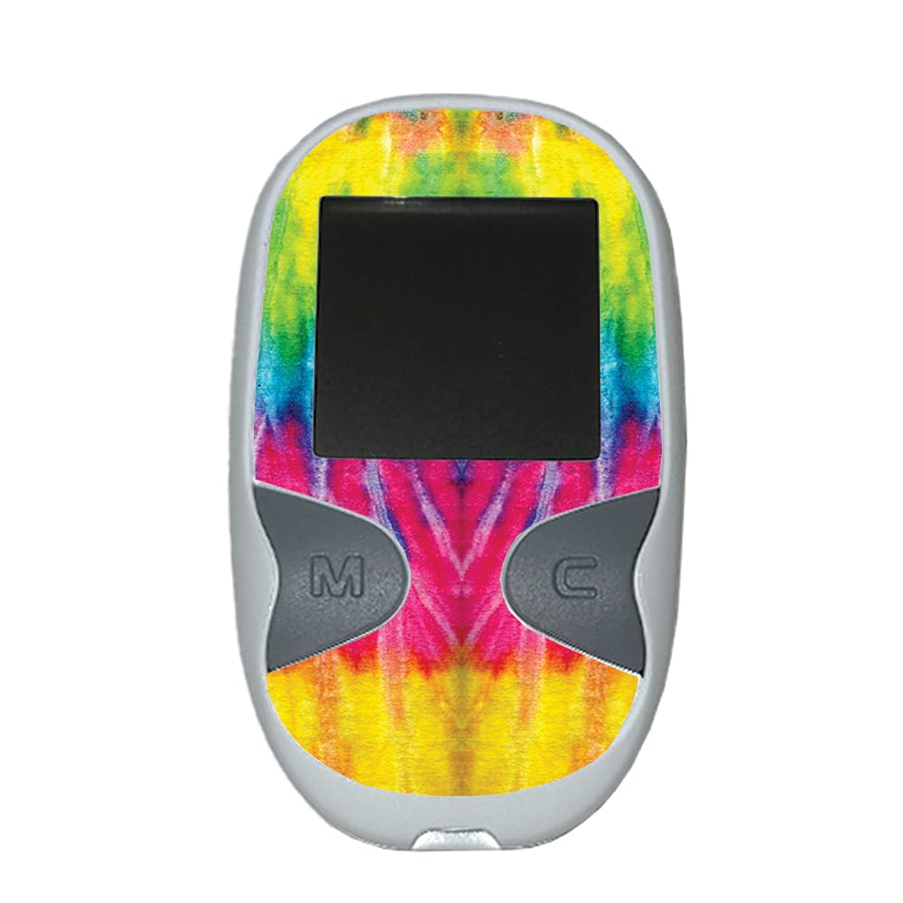 MightySkins Vinyl Decal Wrap Cover for Care Touch Glucose Meter - Tie Dye 2 | Protective & Durable Skin | Easy to Apply & Remove | Made in USA | Perfect for Diabetes Management & Travel Protection
